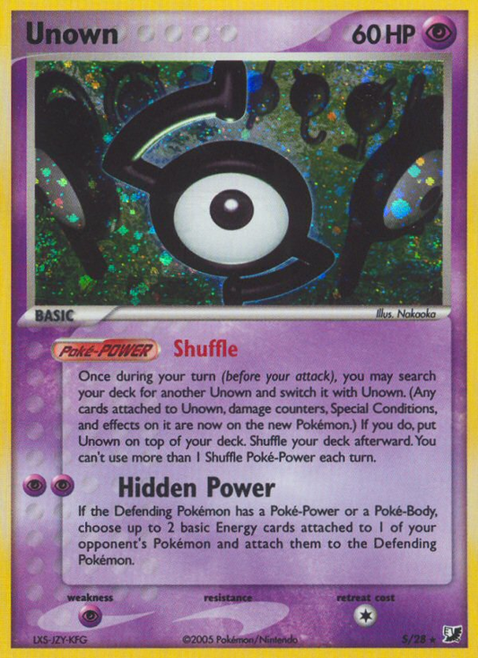 Unown S/115 Rare | Unseen Forces | Pokemon Card