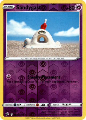 Sandygast 81/192 Reverse Holo | Rebel Clash | Pokemon Card