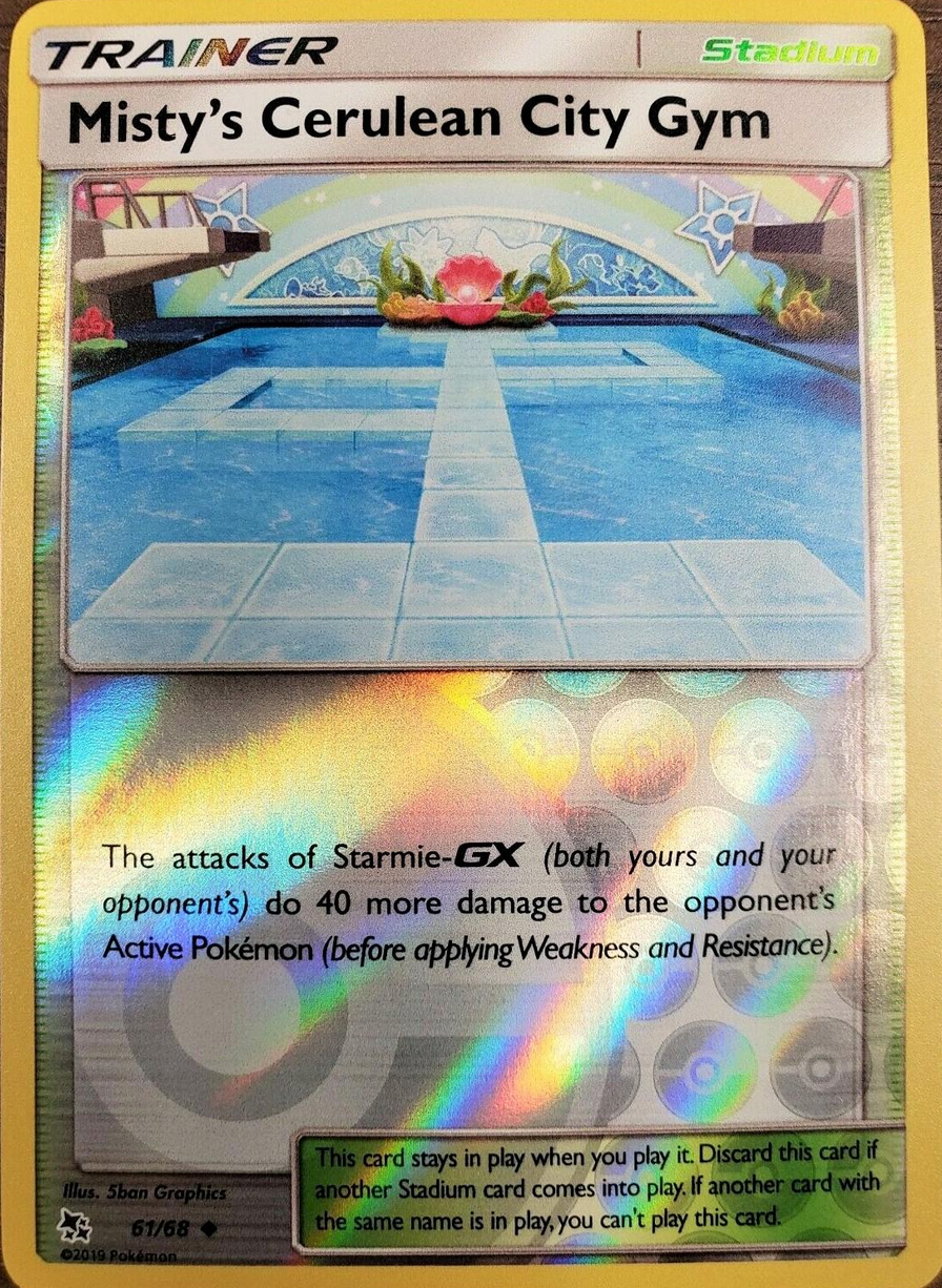 Misty's Cerulean City Gym 61/68 Reverse Holo | Hidden Fates | Pokemon Card