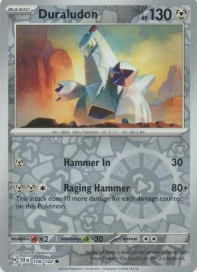 Duraludon 69/131 Reverse Holo | Prismatic Evolutions | Pokemon Card