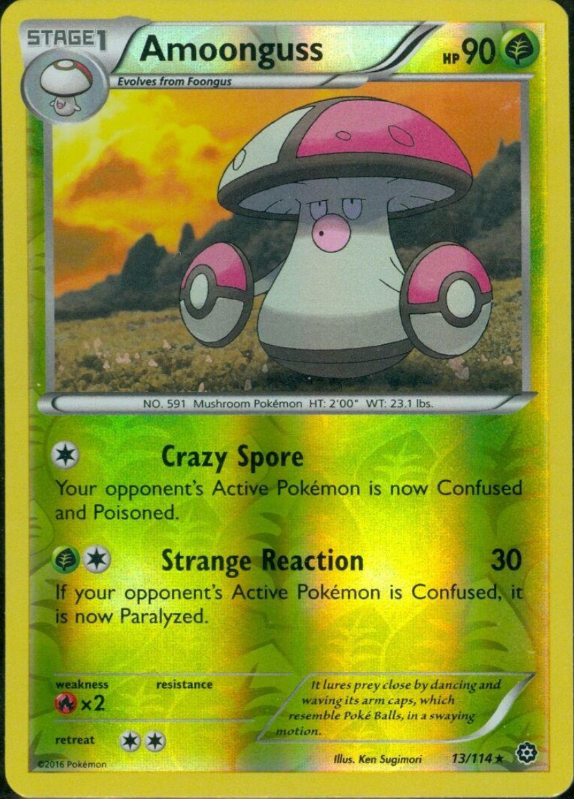 Amoonguss 13/114 Reverse Holo | Steam Siege | Pokemon Card