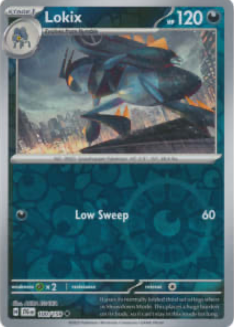 Lokix 100/159 Reverse Holo | Journey Together | Pokemon Card
