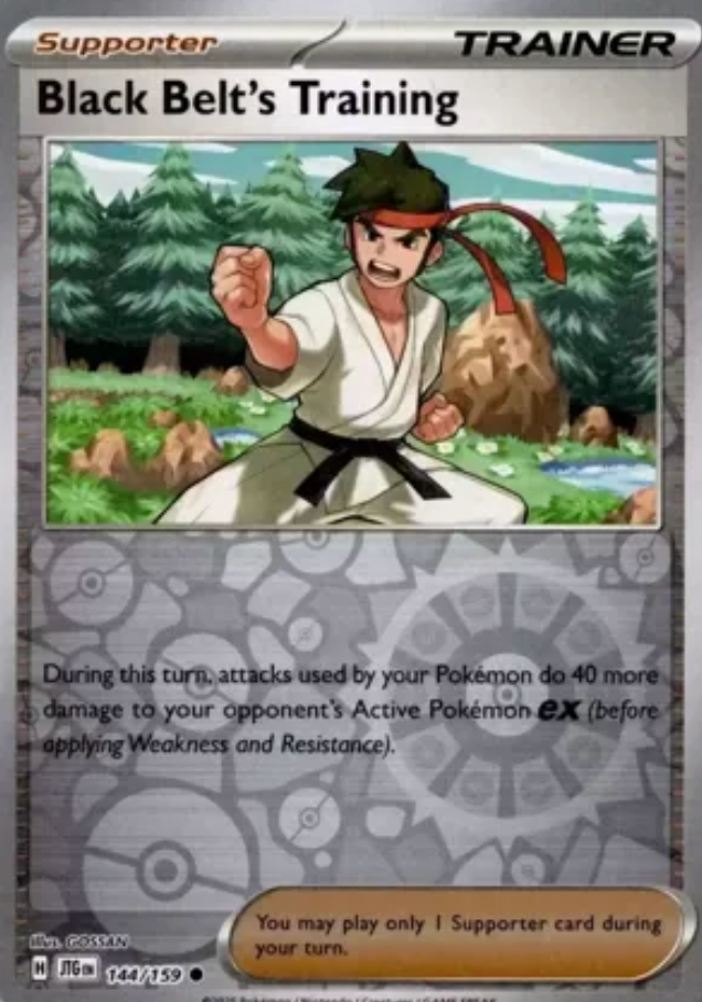 Black Belt's Training 143/159 Reverse Holo | Journey Together | Pokemon Card