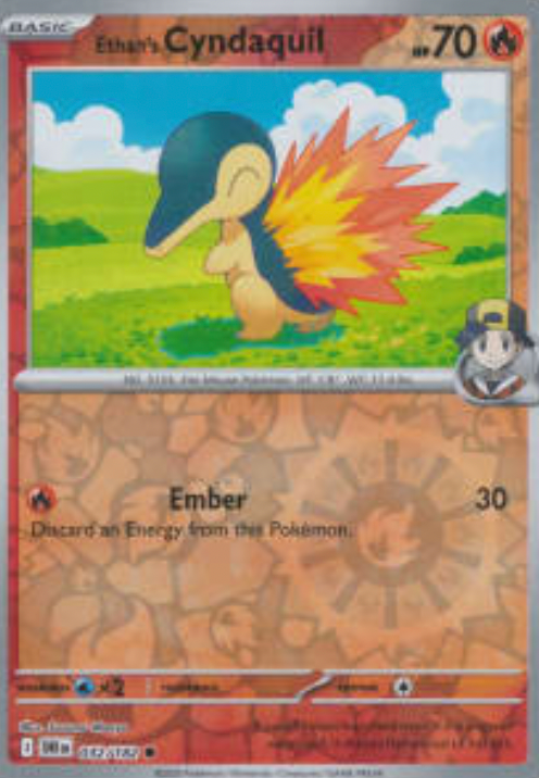 Ethan's Cyndaquil 32/182 Reverse Holo | Destined Rivals | Pokemon Card