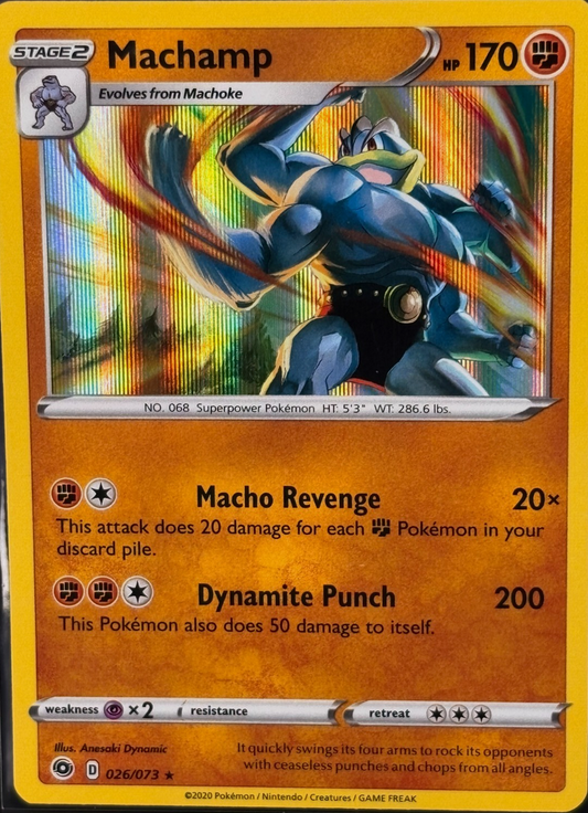 Machamp 26/73 Rare Holo | Champion's Path | Pokemon Card
