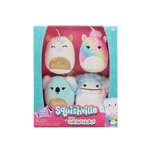 Pep Squad ~ 4 Pack 2" Squishville Plush