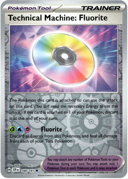 Technical Machine: Fluorite 188/191 Reverse Holo | Surging Sparks | Pokemon Card