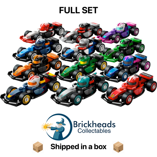 F1® Collectible Race Cars - Full Set (x12) | LEGO Minifigure | NEW CMF