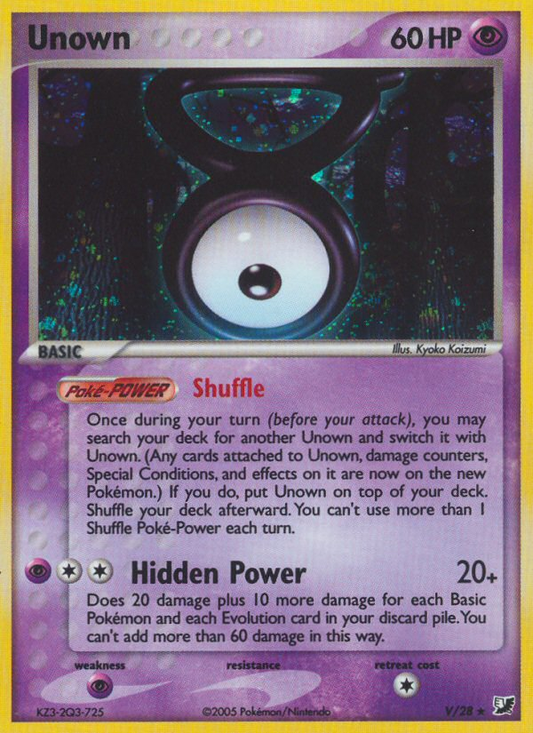 Unown V/115 Rare | Unseen Forces | Pokemon Card
