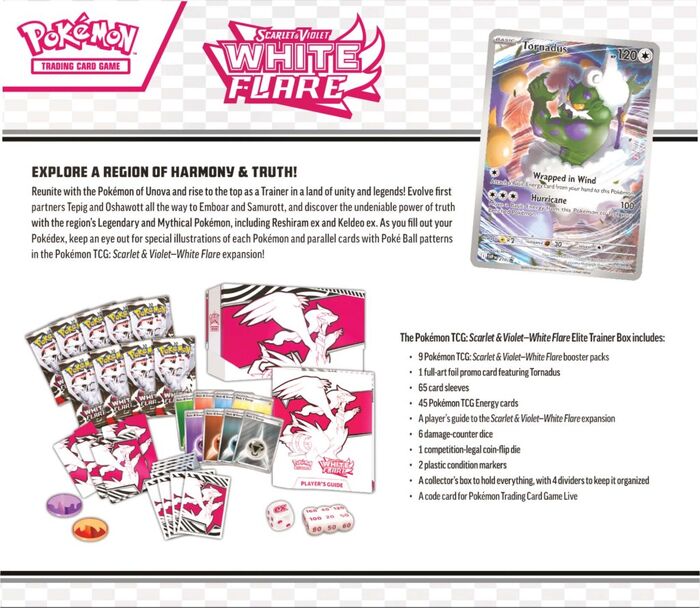 White Flare Elite Trainer Box | Pokemon TCG | Boxed Sets
