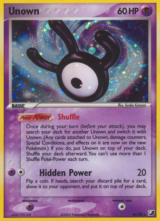 Unown W/115 Rare | Unseen Forces | Pokemon Card