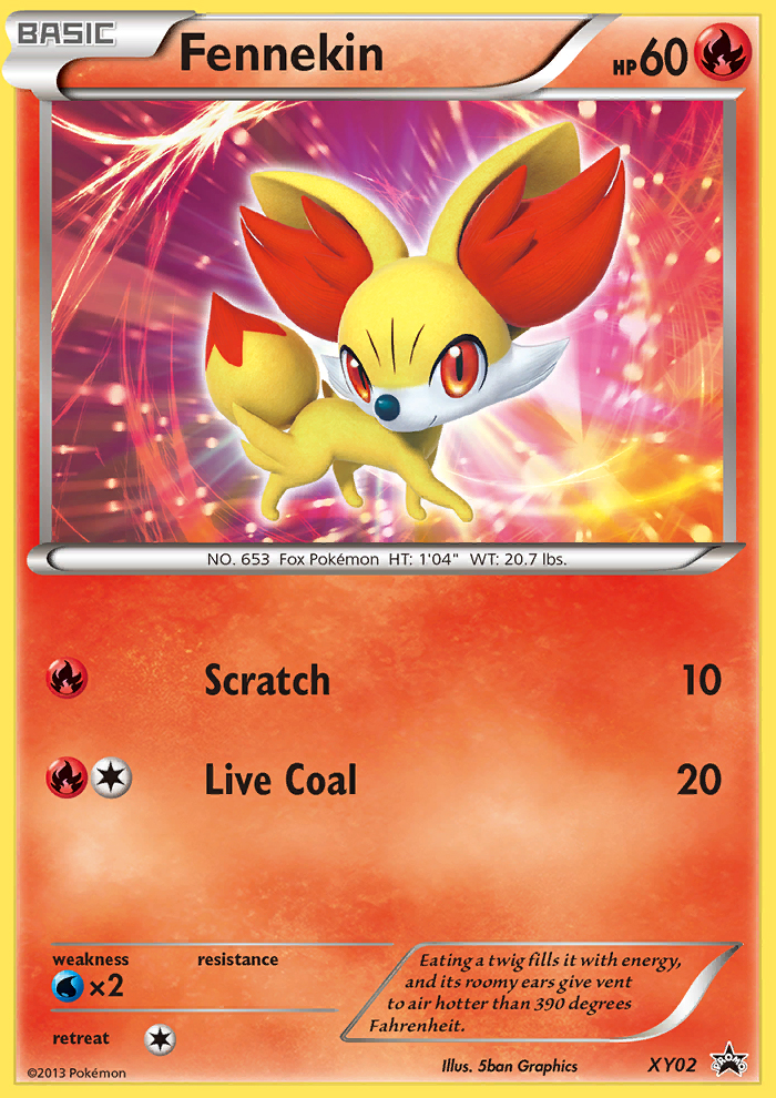 Fennekin XY02/211 Promo | XY Black Star Promos | Pokemon Card