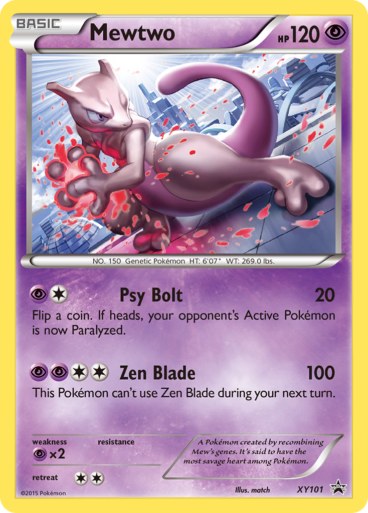 Mewtwo XY101/211 Promo | XY Black Star Promos | Pokemon Card