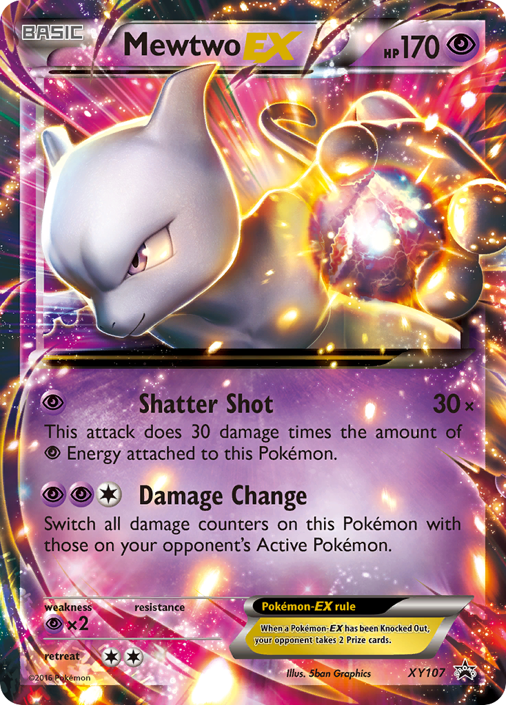 Mewtwo-EX XY107/211 Promo | XY Black Star Promos | Pokemon Card