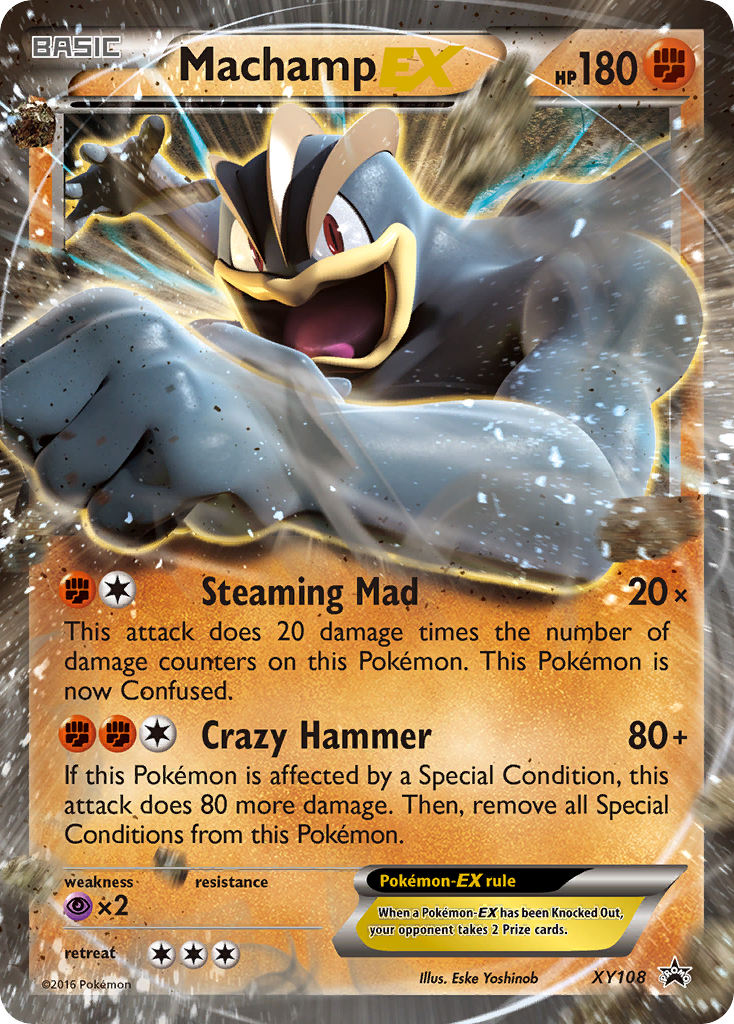 Machamp-EX XY108/211 Promo | XY Black Star Promos | Pokemon Card