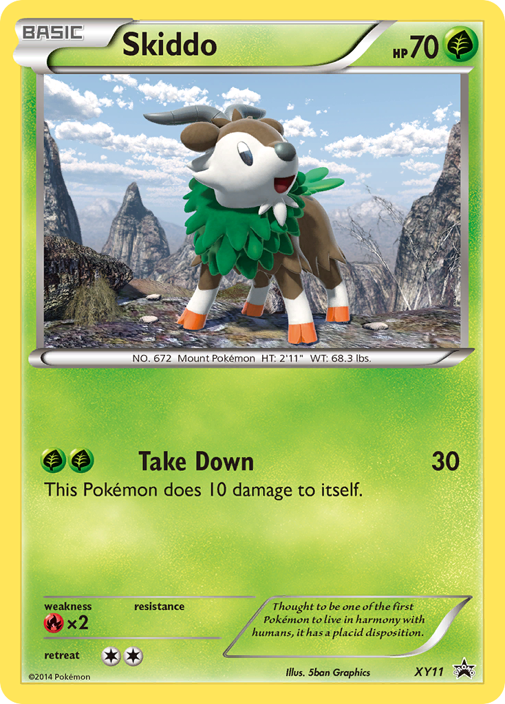 Skiddo XY11/211 Promo | XY Black Star Promos | Pokemon Card