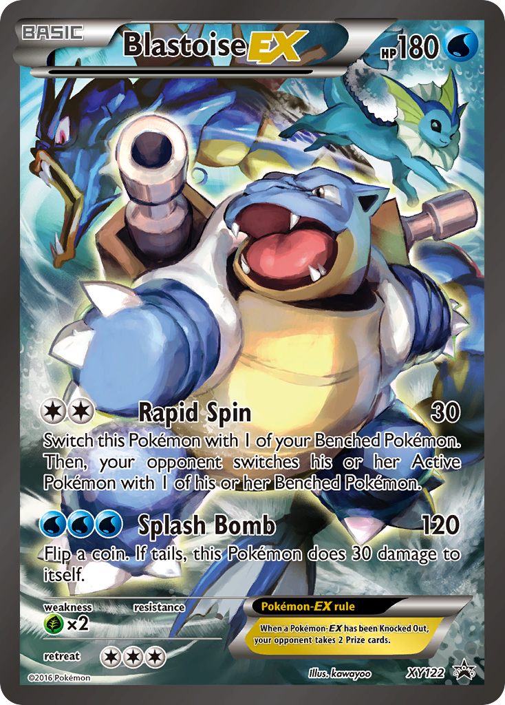 Blastoise-EX XY122/211 Promo | XY Black Star Promos | Pokemon Card