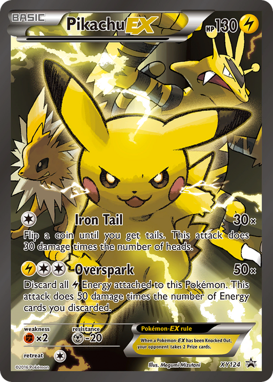 Pikachu-EX XY124/211 Promo | XY Black Star Promos | Pokemon Card