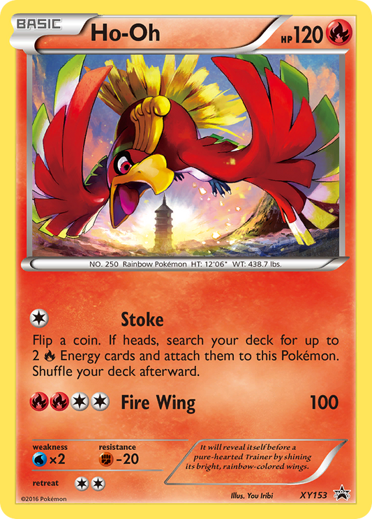 Ho-Oh XY153/211 Promo | XY Black Star Promos | Pokemon Card