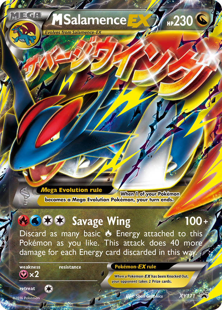 M Salamence-EX XY171/211 Promo | XY Black Star Promos | Pokemon Card