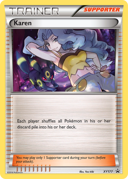 Karen XY177/211 Promo | XY Black Star Promos | Pokemon Card