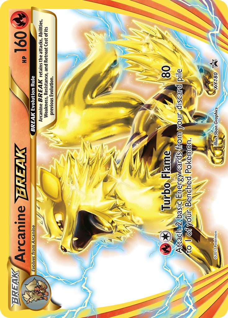Arcanine BREAK XY180/211 Promo | XY Black Star Promos | Pokemon Card