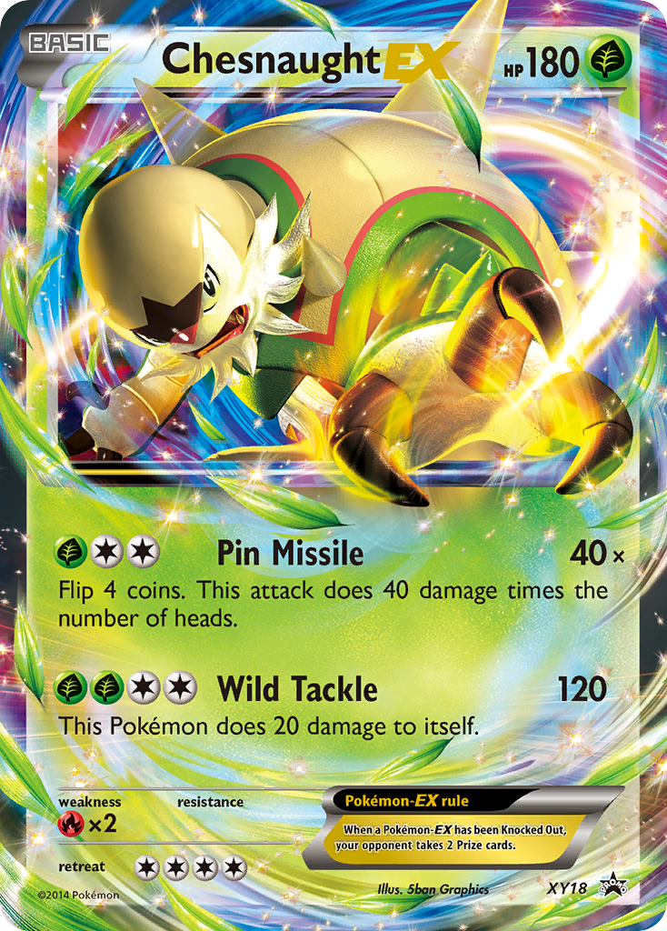 Chesnaught-EX XY18/211 Promo | XY Black Star Promos | Pokemon Card