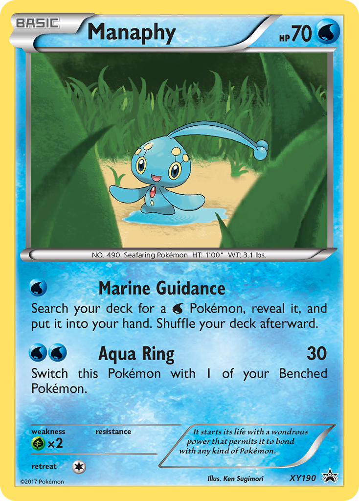 Manaphy XY190/211 Promo | XY Black Star Promos | Pokemon Card