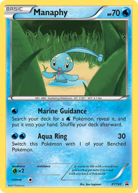 Manaphy XY190/211 Promo | XY Black Star Promos | Pokemon Card