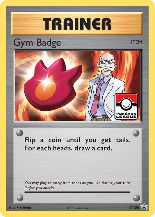 Gym Badge XY209/211 Promo | XY Black Star Promos | Pokemon Card