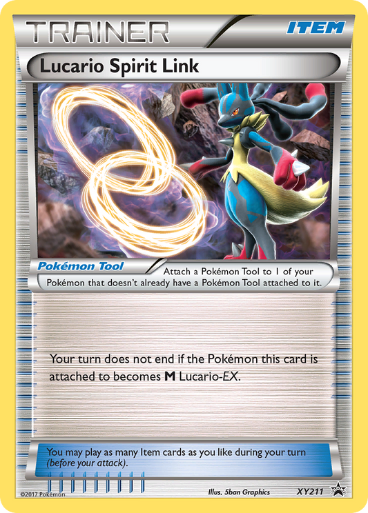 Lucario Spirit Link XY211/211 Promo | XY Black Star Promos | Pokemon Card