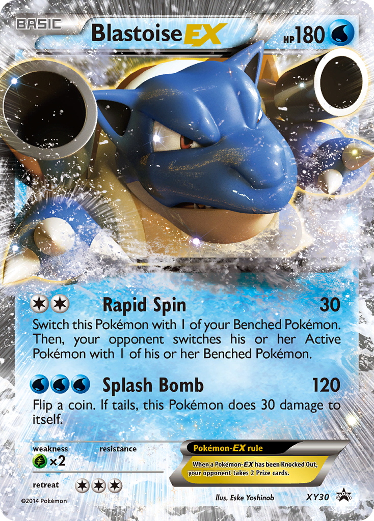 Blastoise-EX XY30 Promo | XY Black Star Promos | Pokemon Card