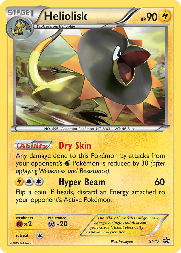 Heliolisk XY47/211 Promo | XY Black Star Promos | Pokemon Card