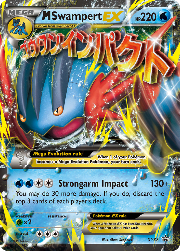M Swampert-EX XY87/211 Promo | XY Black Star Promos | Pokemon Card