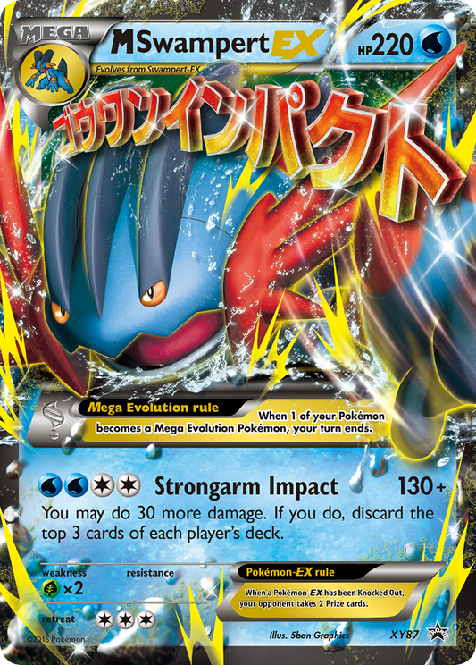 M Swampert-EX XY87/211 Promo | XY Black Star Promos | Pokemon Card