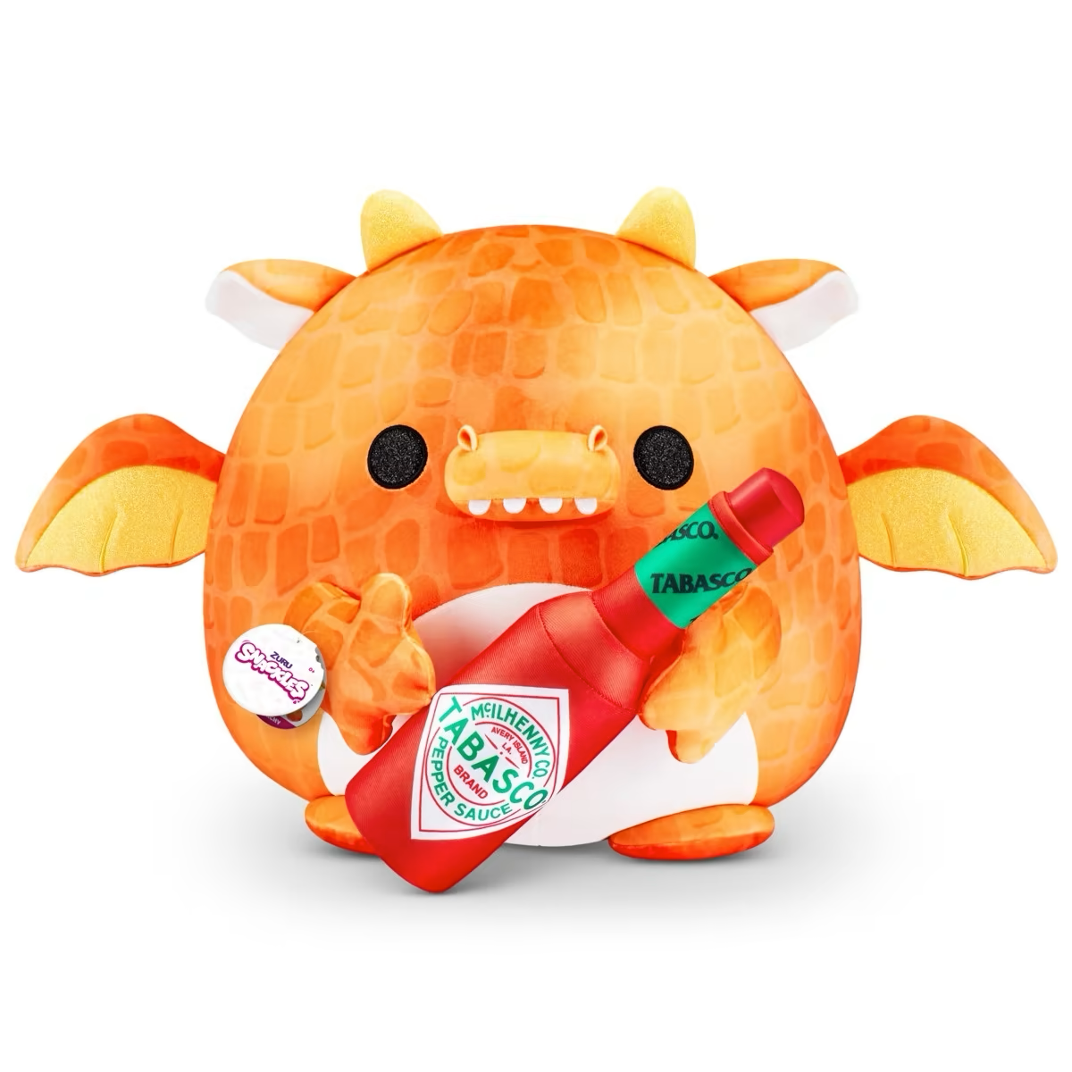 Tabasco Dragon ~ Zuru Snackles Plush Super Size 14"