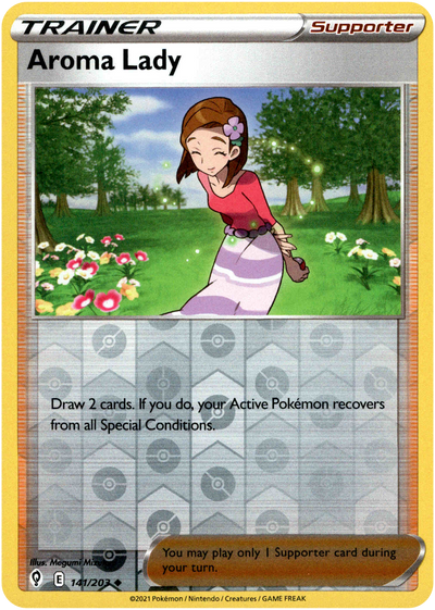 Aroma Lady 141/203 Reverse Holo | Evolving Skies | Pokemon Card