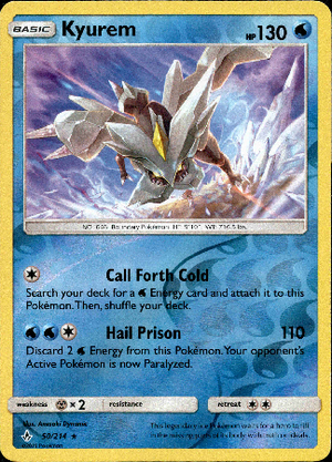 Kyurem 50/214 Reverse Holo | Unbroken Bonds | Pokemon Card