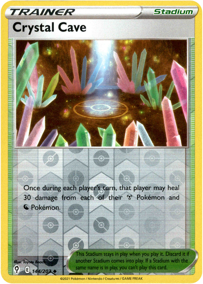 Crystal Cave 144/203 Reverse Holo | Evolving Skies | Pokemon Card