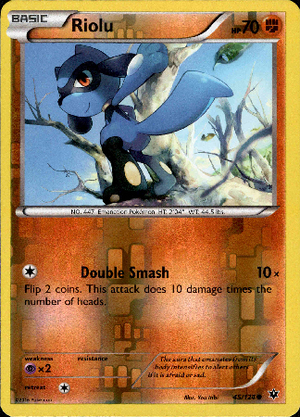 Riolu 46/124 Reverse Holo | Fates Collide | Pokemon Card