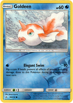 Goldeen 48/214 Reverse Holo | Unbroken Bonds | Pokemon Card