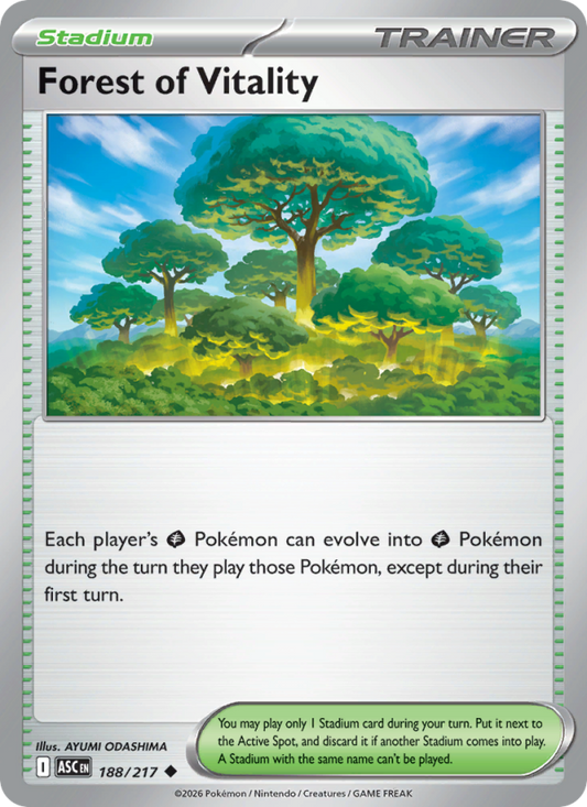 Forest of Vitality 188/217 Uncommon | Ascended Heroes | Pokemon Card