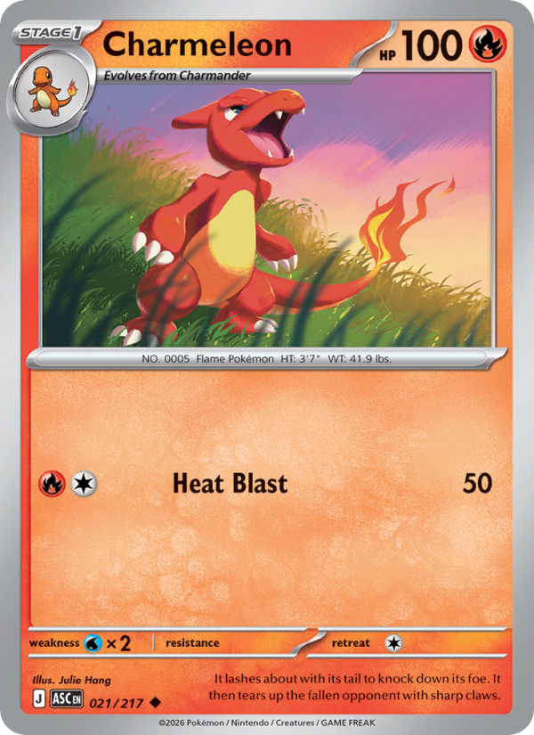 Charmeleon 21/217 Uncommon | Ascended Heroes | Pokemon Card