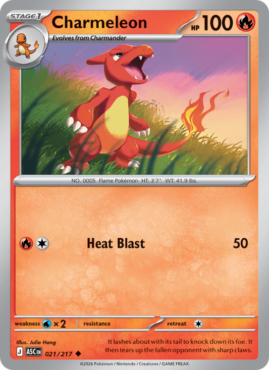 Charmeleon 21/217 Uncommon | Ascended Heroes | Pokemon Card