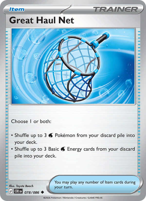 Great Haul Net 78/86 Uncommon | Chaos Rising | Pokemon Card