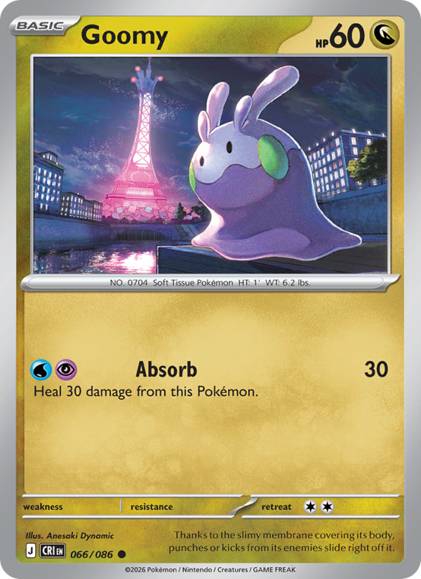 Goomy 66/86 Common | Chaos Rising | Pokemon Card
