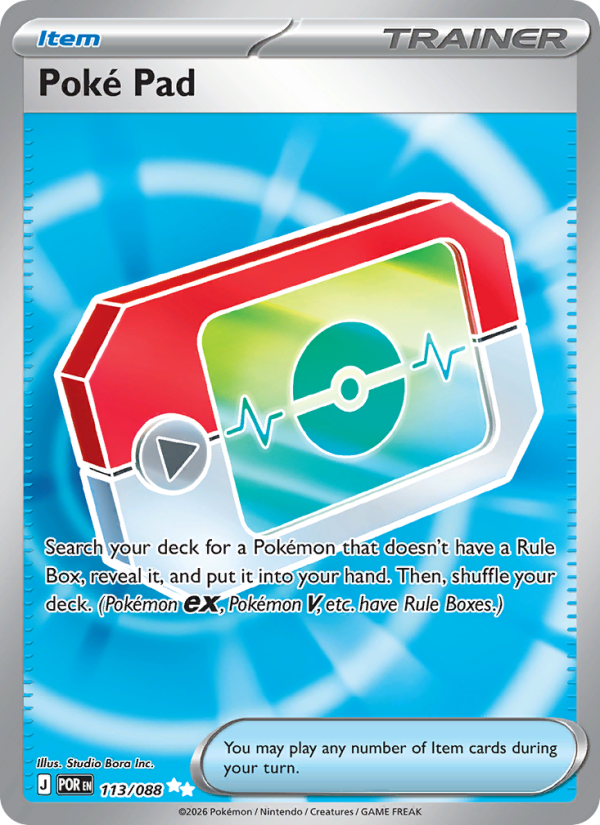 Poké Pad 113/88 Ultra Rare | Perfect Order | Pokemon Card