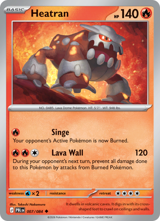 Heatran 7/84 Uncommon | Pitch Black | Pokemon Card