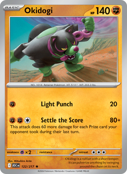 Okidogi 122/217 Rare Holo | Ascended Heroes | Pokemon Card
