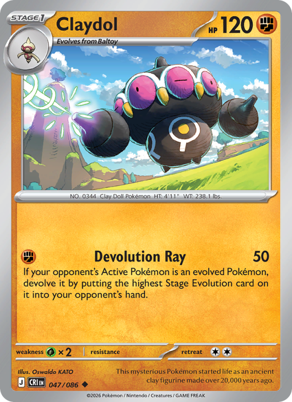 Claydol 47/86 Uncommon | Chaos Rising | Pokemon Card